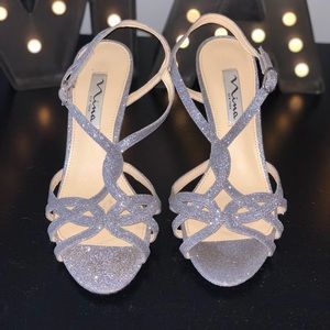 Silver Sparkly Heels!